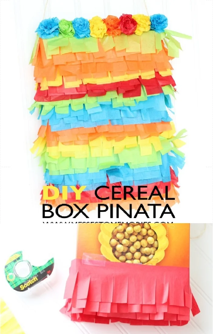 CerealBoxDIY pinata messestomemories.