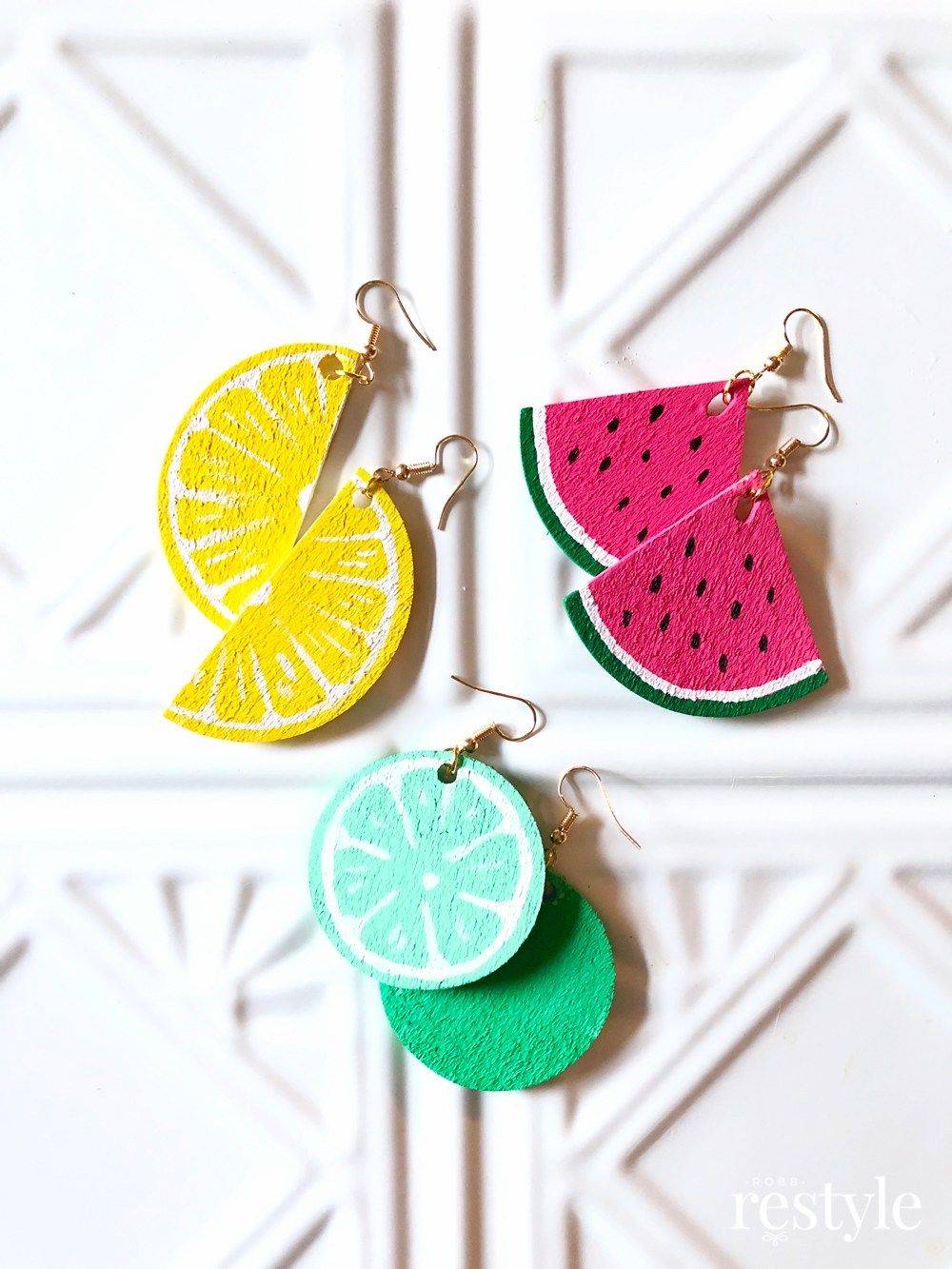 earrings diy fruit robbrestyle