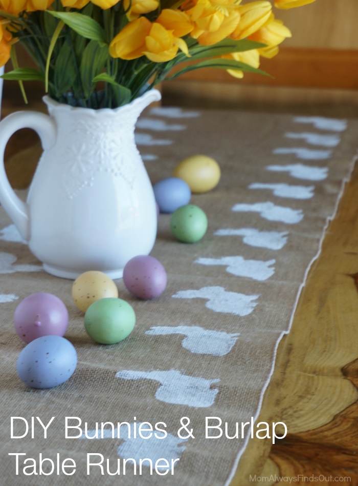 easter decor Easter Tablescape DIY Runner momalwaysfindsout