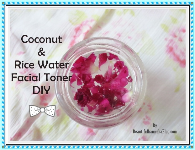 facial toner coconut and rice water beautifulhameshablog.