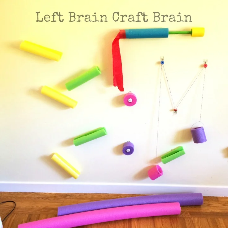 pool noodle diy engeneering wall leftbraincraftbrain