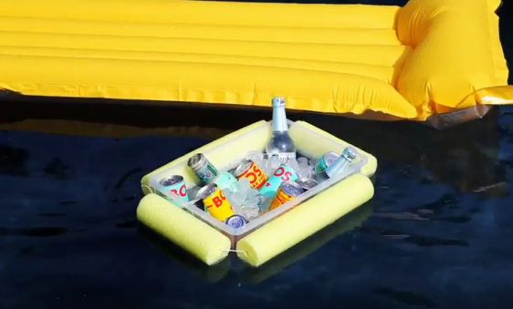 pool noodle floating cooler 947wls