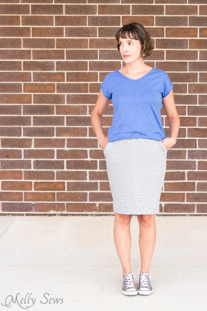 skirt diy pencil skirt with pockets mellysews