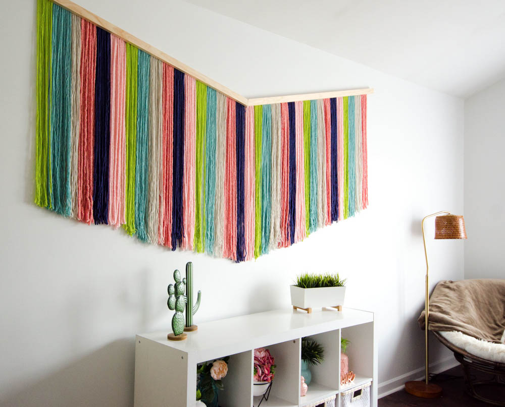 wall hanging alittlecraftinyourday make diy yarn wall hanging