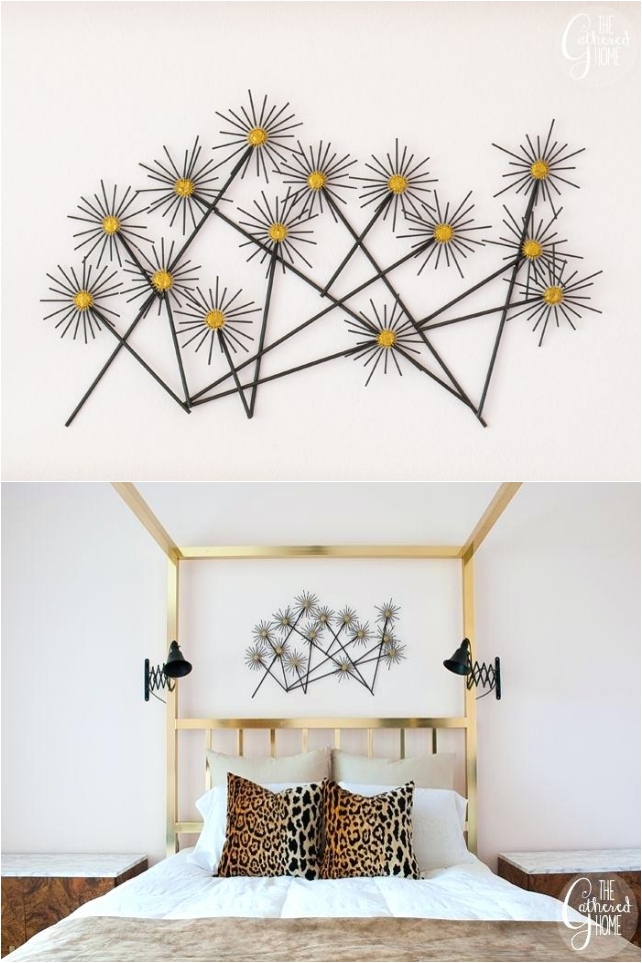 wall hanging metal flowers .thegatheredhome