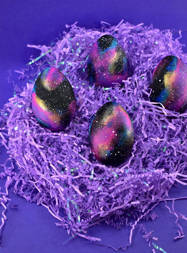 diy easter eggs galaxy easter eggs space dreamalittlebigger