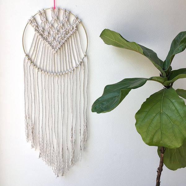 diy macrame brass dream catcher brooklyncraftcompany.