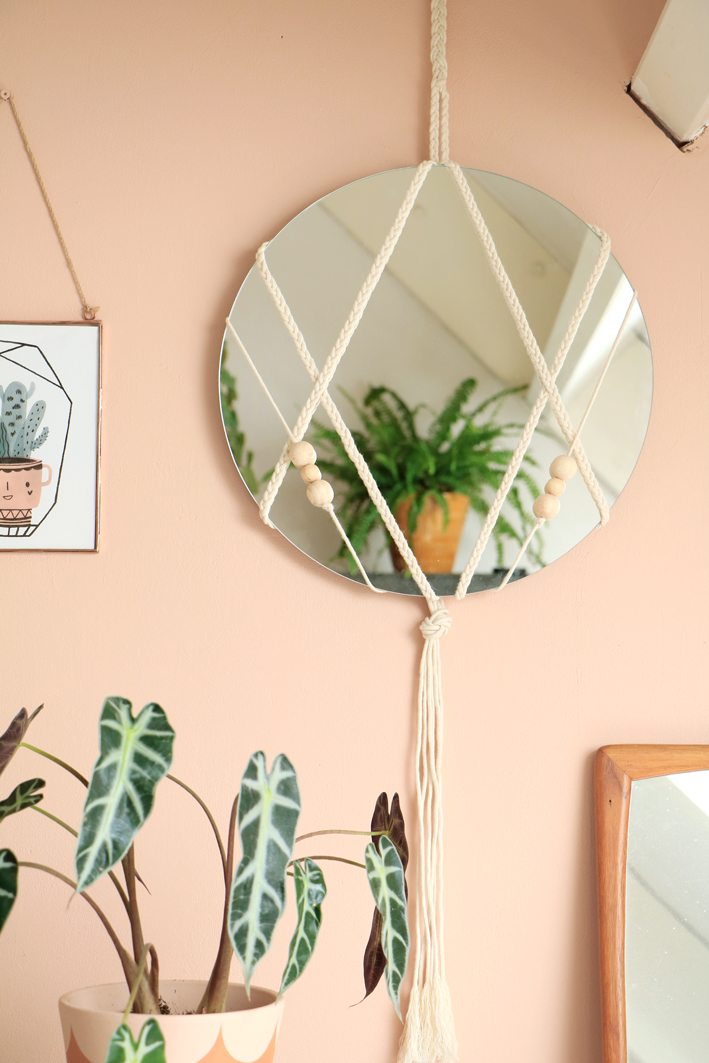 diy macrame mirror entermyattic